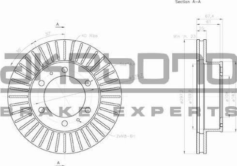 Akebono BN-0859 - Bremžu diski adetalas.lv