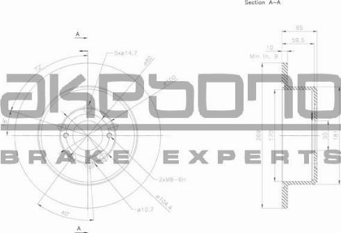 Akebono BN-1183 - Bremžu diski adetalas.lv