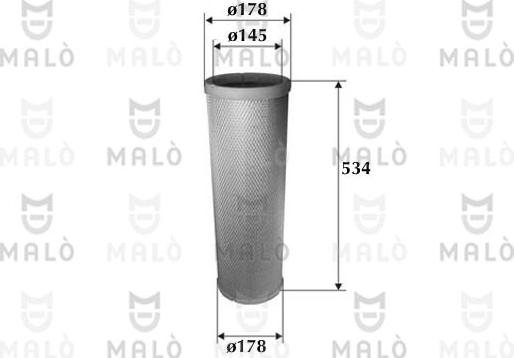 AKRON-MALÒ 1500609 - Sekundārā gaisa filtrs adetalas.lv