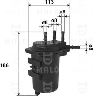 AKRON-MALÒ 1520019 - Degvielas filtrs adetalas.lv