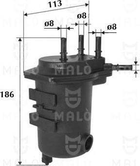 AKRON-MALÒ 1520166 - Degvielas filtrs adetalas.lv