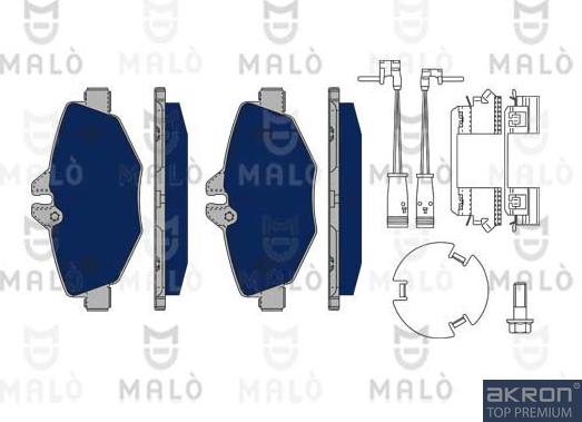 AKRON-MALÒ 1050095 - Bremžu uzliku kompl., Disku bremzes adetalas.lv