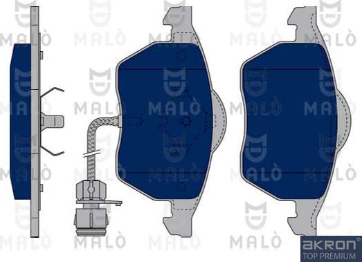 AKRON-MALÒ 1050057 - Bremžu uzliku kompl., Disku bremzes adetalas.lv