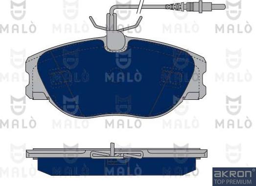 AKRON-MALÒ 1050065 - Bremžu uzliku kompl., Disku bremzes adetalas.lv