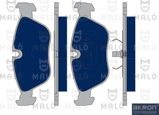 AKRON-MALÒ 1050317 - Bremžu uzliku kompl., Disku bremzes adetalas.lv