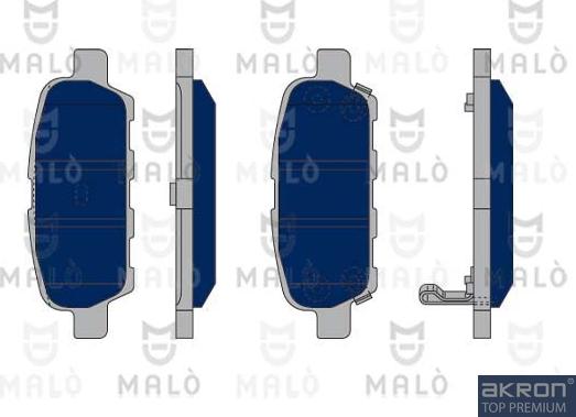 AKRON-MALÒ 1050330 - Bremžu uzliku kompl., Disku bremzes adetalas.lv