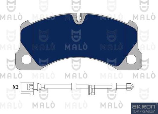 AKRON-MALÒ 1051036 - Bremžu uzliku kompl., Disku bremzes adetalas.lv