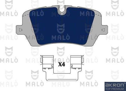 AKRON-MALÒ 1051166 - Bremžu uzliku kompl., Disku bremzes adetalas.lv