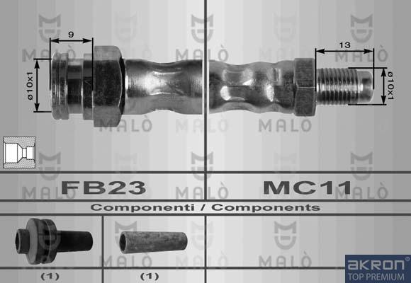 AKRON-MALÒ 8435 - Bremžu šļūtene adetalas.lv