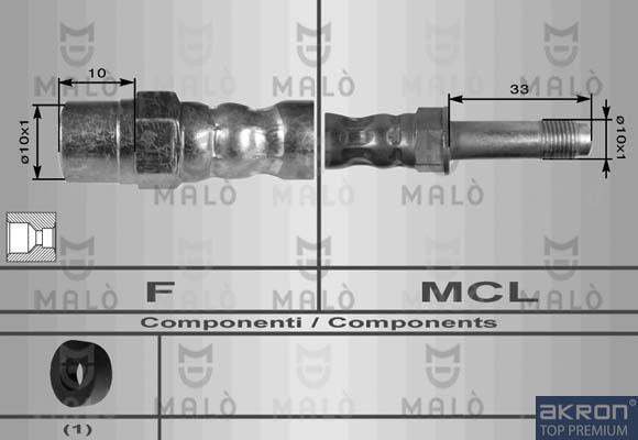 AKRON-MALÒ 8644 - Bremžu šļūtene adetalas.lv