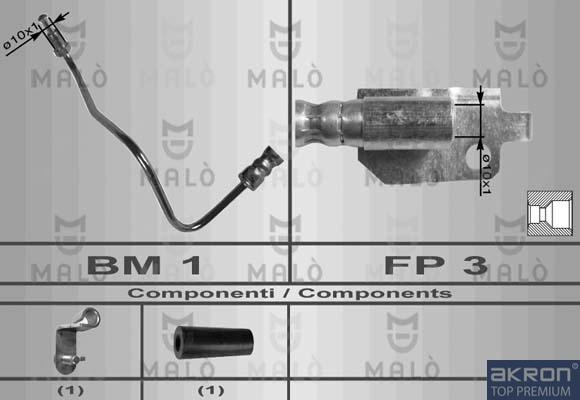 AKRON-MALÒ 8601 - Bremžu šļūtene adetalas.lv