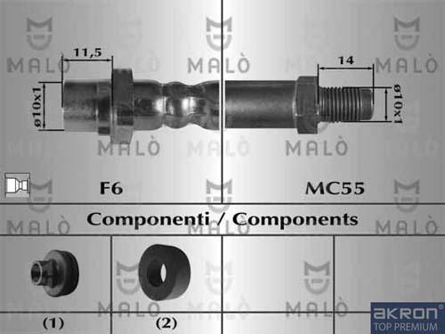AKRON-MALÒ 80994 - Bremžu šļūtene adetalas.lv