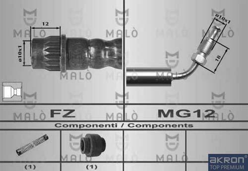 AKRON-MALÒ 80588 - Bremžu šļūtene adetalas.lv