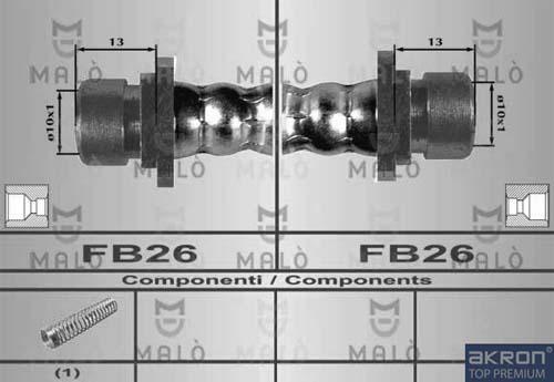 AKRON-MALÒ 80537 - Bremžu šļūtene adetalas.lv