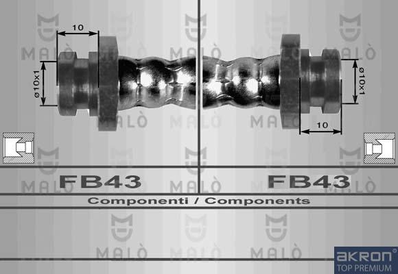AKRON-MALÒ 80063 - Bremžu šļūtene adetalas.lv