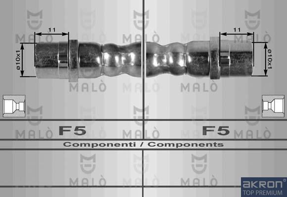 AKRON-MALÒ 81350 - Bremžu šļūtene adetalas.lv