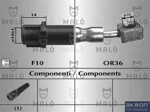 AKRON-MALÒ 80831 - Bremžu šļūtene adetalas.lv