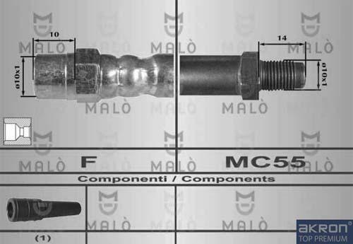 AKRON-MALÒ 80331 - Bremžu šļūtene adetalas.lv
