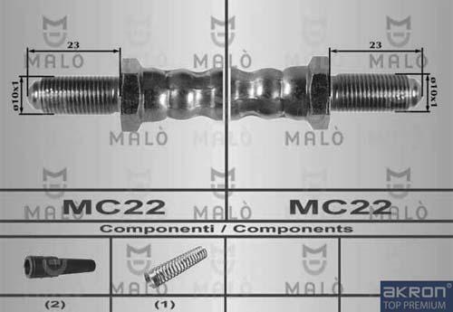 AKRON-MALÒ 80269 - Bremžu šļūtene adetalas.lv