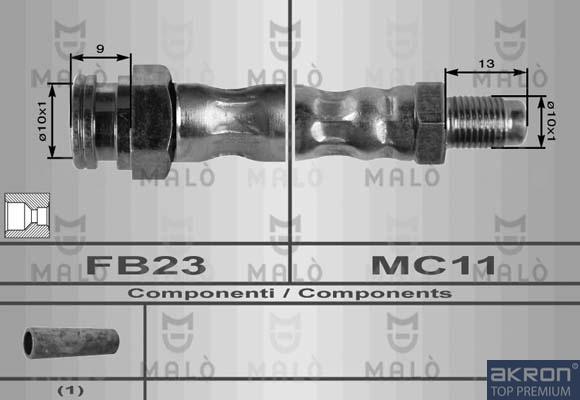 AKRON-MALÒ 8385 - Bremžu šļūtene adetalas.lv