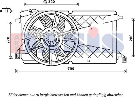 AKS Dasis 098129N - Ventilators, Motora dzesēšanas sistēma adetalas.lv