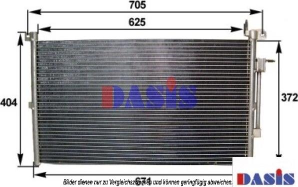 AKS Dasis 092720N - Kondensators, Gaisa kond. sistēma adetalas.lv