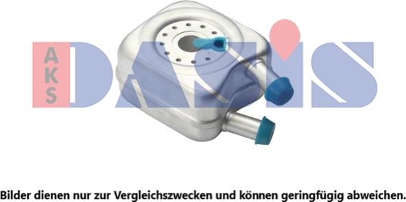 AKS Dasis 046110N - Eļļas radiators, Motoreļļa adetalas.lv