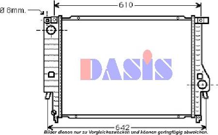 AKS Dasis 050490N - Radiators, Motora dzesēšanas sistēma adetalas.lv