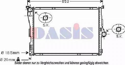 AKS Dasis 050006N - Radiators, Motora dzesēšanas sistēma adetalas.lv