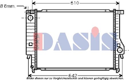 AKS Dasis 050007N - Radiators, Motora dzesēšanas sistēma adetalas.lv