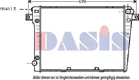 AKS Dasis 050830N - Radiators, Motora dzesēšanas sistēma adetalas.lv