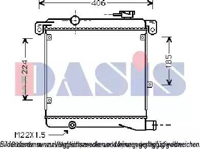 AKS Dasis 030020N - Radiators, Motora dzesēšanas sistēma adetalas.lv