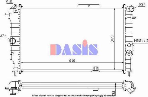 AKS Dasis 151191N - Radiators, Motora dzesēšanas sistēma adetalas.lv