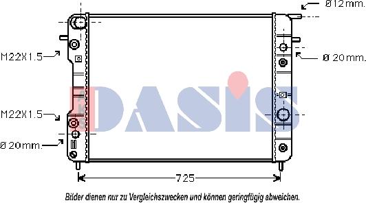 AKS Dasis 151210N - Radiators, Motora dzesēšanas sistēma adetalas.lv