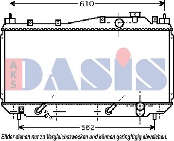 AKS Dasis 100025N - Radiators, Motora dzesēšanas sistēma adetalas.lv