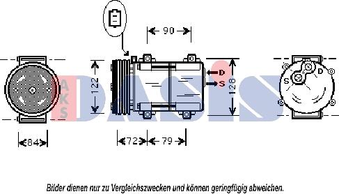 AKS Dasis 851378N - Kompresors, Gaisa kond. sistēma adetalas.lv