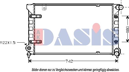 AKS Dasis 330050N - Radiators, Motora dzesēšanas sistēma adetalas.lv