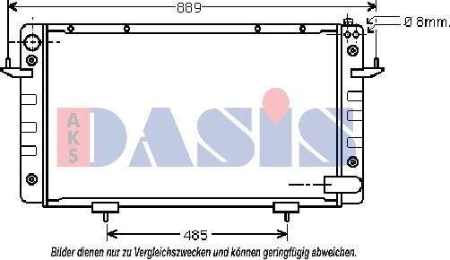 AKS Dasis 370440N - Radiators, Motora dzesēšanas sistēma adetalas.lv