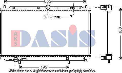 AKS Dasis 220014N - Radiators, Motora dzesēšanas sistēma adetalas.lv