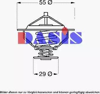 AKS Dasis 751961N - Termostats, Dzesēšanas šķidrums adetalas.lv