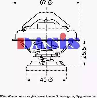 AKS Dasis 751904N - Termostats, Dzesēšanas šķidrums adetalas.lv