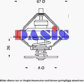 AKS Dasis 751929N - Termostats, Dzesēšanas šķidrums adetalas.lv