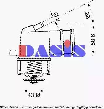 AKS Dasis 751971N - Termostats, Dzesēšanas šķidrums adetalas.lv