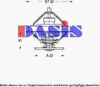 AKS Dasis 751895N - Termostats, Dzesēšanas šķidrums adetalas.lv