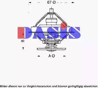 AKS Dasis 751896N - Termostats, Dzesēšanas šķidrums adetalas.lv