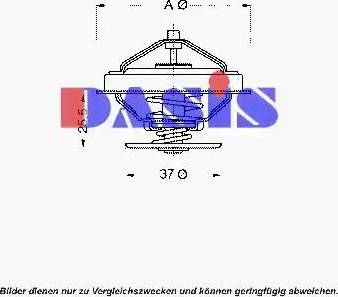 AKS Dasis 751859N - Termostats, Dzesēšanas šķidrums adetalas.lv