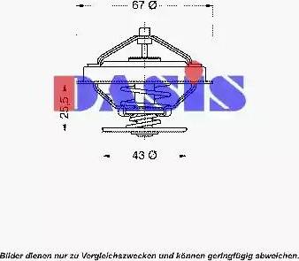 AKS Dasis 751863N - Termostats, Dzesēšanas šķidrums adetalas.lv