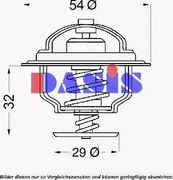 AKS Dasis 751889N - Termostats, Dzesēšanas šķidrums adetalas.lv