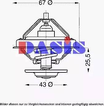 AKS Dasis 751871N - Termostats, Dzesēšanas šķidrums adetalas.lv