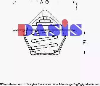 AKS Dasis 751761N - Termostats, Dzesēšanas šķidrums adetalas.lv